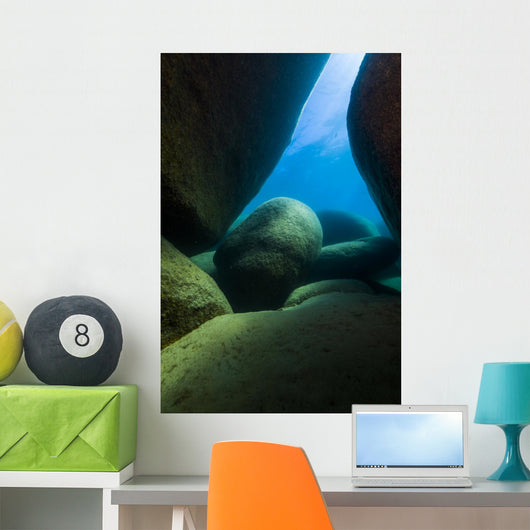Boulders Lake Tahoe Nevada Vertical Wall Decal