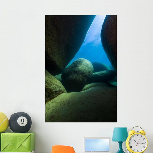 Boulders Lake Tahoe Nevada Vertical Wall Decal