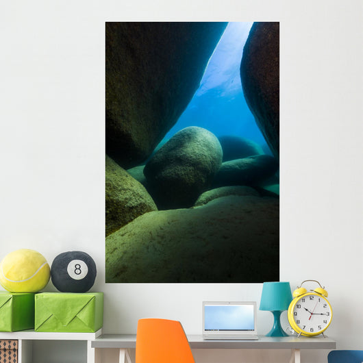 Boulders Lake Tahoe Nevada Vertical Wall Decal