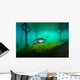 Largemoouth Bass Hiding under Wall Decal