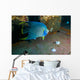 Blue Angelfish Swimming Horizontal Wall Decal