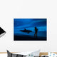 Boy Connects with Dolphin Wall Decal