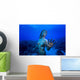 Underwater Mermaid Statue Grand Wall Decal