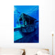 Freediver Descends to Uss Wall Decal