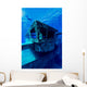 Freediver Descends to Uss Wall Decal