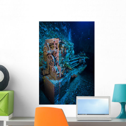 Look inside Uss Kittiwake Equipment Wall Decal