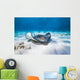 Stingrays Swim through Deeper Wall Decal