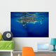 Whale Shark Isla Mujeres Swimming Away Wall Decal