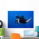 Oceanic Manta Ray Feeding Wall Decal