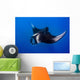 Oceanic Manta Ray Feeding Wall Decal
