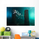 Spadefish Circle Pier Blue Distant Wall Decal