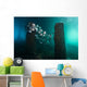 Spadefish Circle Pier Blue Distant Wall Decal