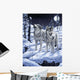 Lunar Calling Wolves Wall Decal