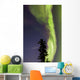 Aurora Borealis with Tree Wall Decal Design 3