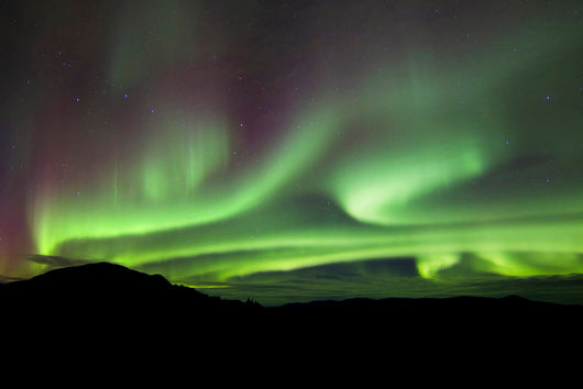 Aurora Borealis over Gray Wall Decal Design 5