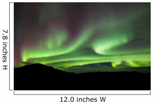Aurora Borealis over Gray Wall Decal Design 5