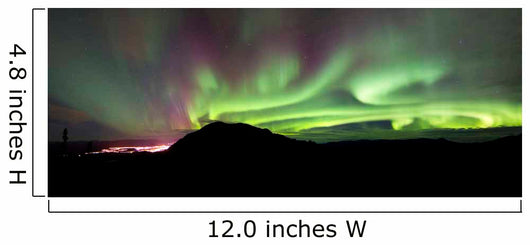 Aurora Borealis over Gray Wall Decal Design 4