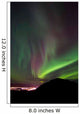 Aurora Borealis over Gray Wall Decal Design 2