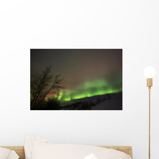 Aurora Borealis Twin Lakes Wall Decal Design 1