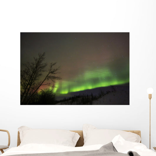 Aurora Borealis Twin Lakes Wall Decal Design 1