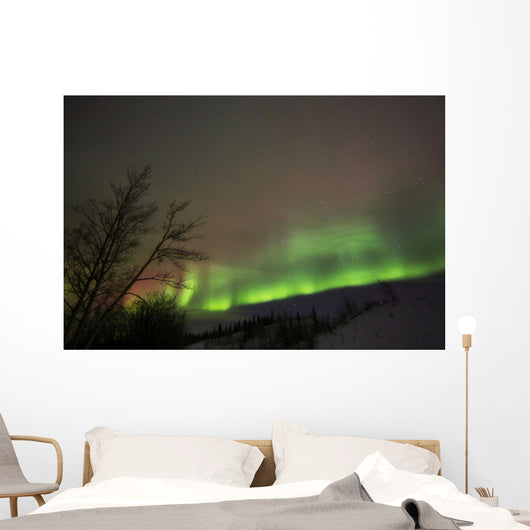 Aurora Borealis Twin Lakes Wall Decal Design 1