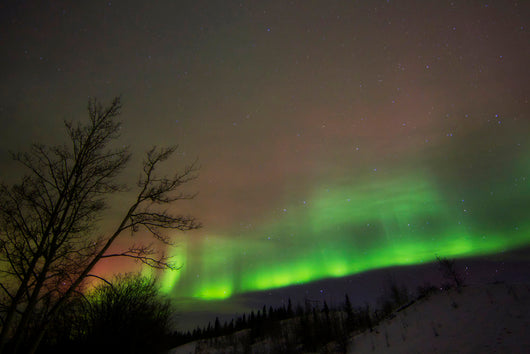 Aurora Borealis Twin Lakes Wall Decal Design 1