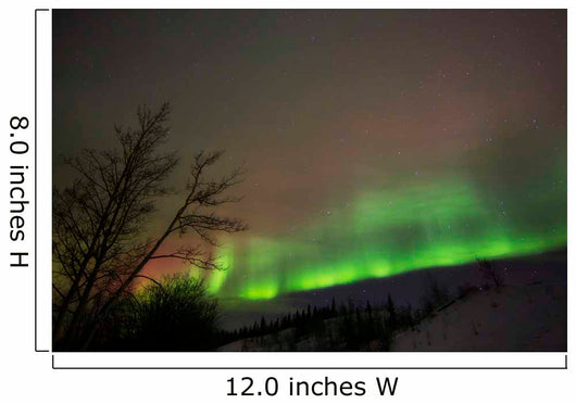 Aurora Borealis Twin Lakes Wall Decal Design 1