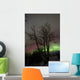 Aurora Borealis with Tree Wall Decal Design 1