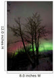 Aurora Borealis with Tree Wall Decal Design 1