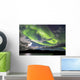 Aurora Borealis with Moonlight Wall Decal Design 28