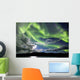 Aurora Borealis with Moonlight Wall Decal Design 27