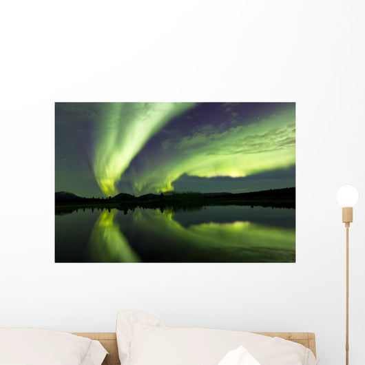 Aurora Borealis over Fish Wall Decal Design 23