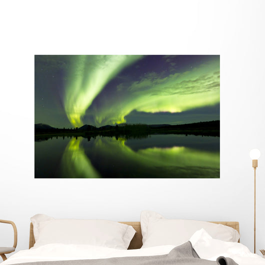 Aurora Borealis over Fish Wall Decal Design 23