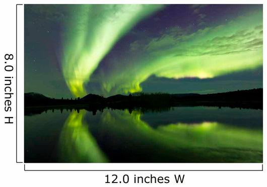 Aurora Borealis over Fish Wall Decal Design 23