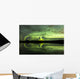Aurora Borealis over Fish Wall Decal Design 22