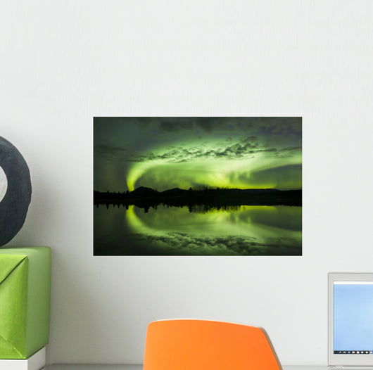 Aurora Borealis over Fish Wall Decal Design 21