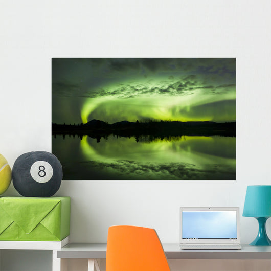 Aurora Borealis over Fish Wall Decal Design 21