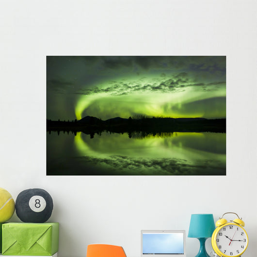 Aurora Borealis over Fish Wall Decal Design 21