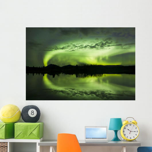 Aurora Borealis over Fish Wall Decal Design 21