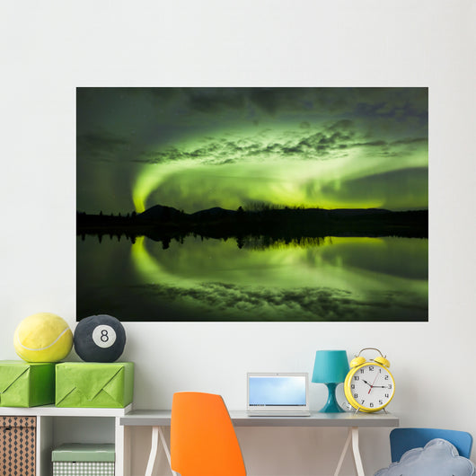 Aurora Borealis over Fish Wall Decal Design 21