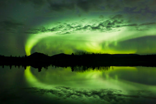 Aurora Borealis over Fish Wall Decal Design 21