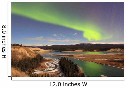 Aurora Borealis over Yukon Wall Decal Design 3