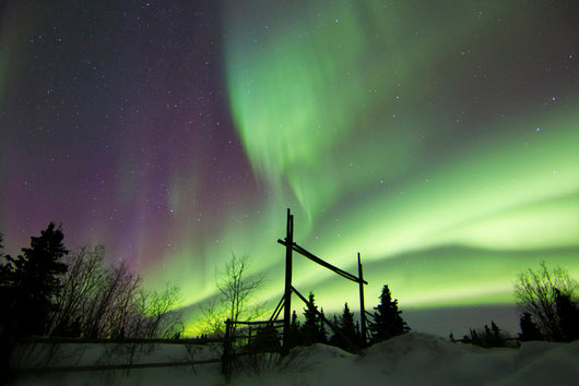 Aurora Borealis over Ranch Wall Decal Design 5
