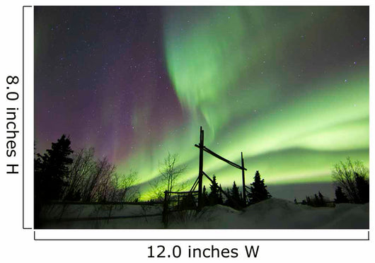 Aurora Borealis over Ranch Wall Decal Design 5