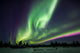 Aurora Borealis over Ranch Wall Decal Design 1
