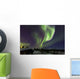 Aurora Borealis above Cabin Wall Decal