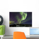 Aurora Borealis above Cabin Wall Decal