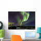 Aurora Borealis above Cabin Wall Decal