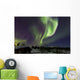 Aurora Borealis above Cabin Wall Decal