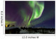 Aurora Borealis above Cabin Wall Decal